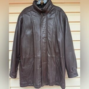 Pella Studio Wilson’s Leather Ultra Insulated Brown Car Jacket, Size Large